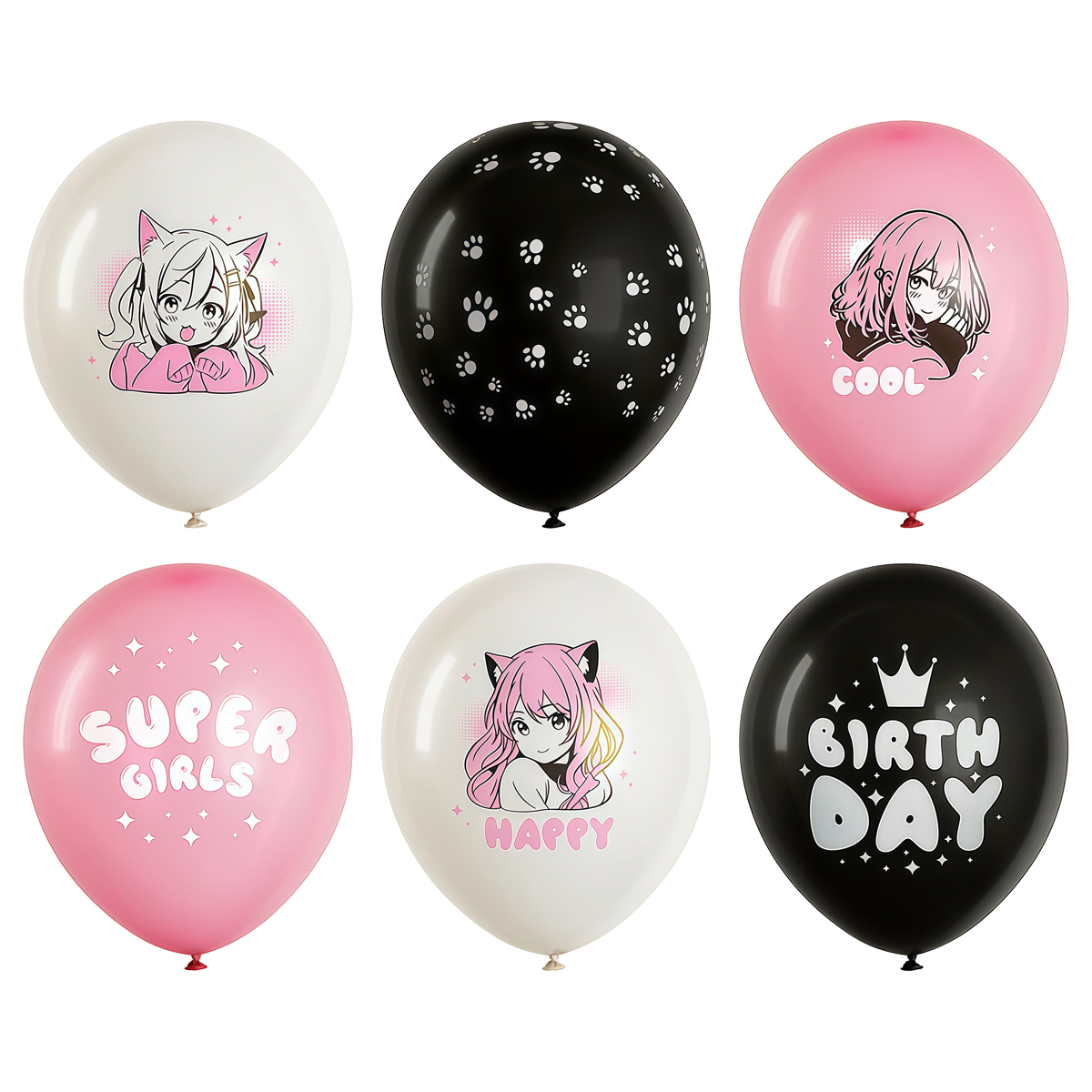 ��������� ��� 12" MESHU "Anime party" �������, �������,25��
