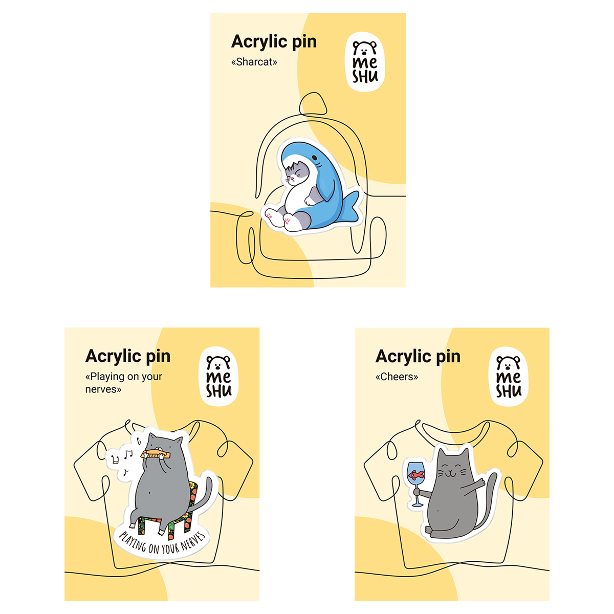 ����� ��������� ������� MESHU "Gray cats" ������ ��-������, 3��.