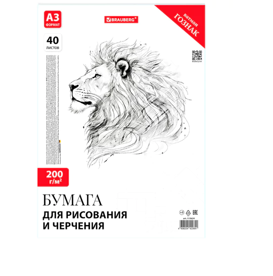 ����� �/������. �3 40� BRAUBERG �/����� 200��/�2, ������ ������ ���, � �������